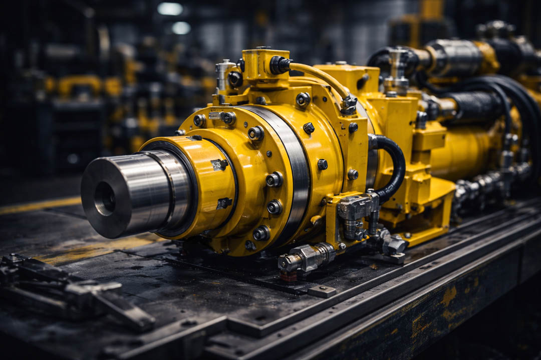 Hydraulic pump close-up